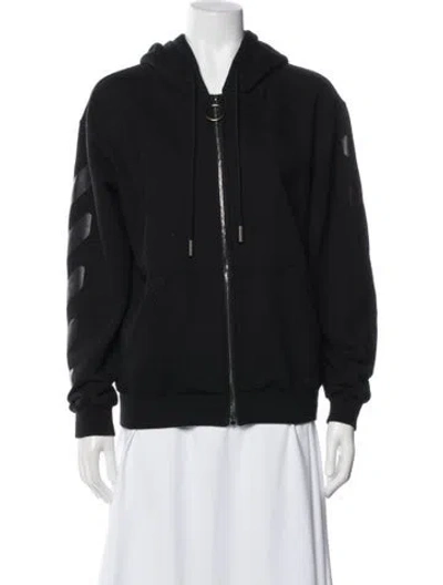 Pre-owned Off-white 2020 Graphic Print Hoodie In Black