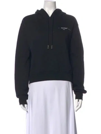 Pre-owned Off-white 2020 Graphic Print Hoodie In Black