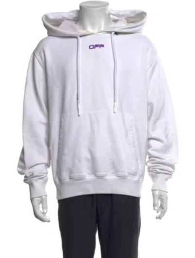 Pre-owned Off-white 2020 Graphic Print Hoodie In White