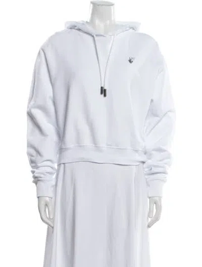Pre-owned Off-white 2020 Graphic Print Hoodie In White