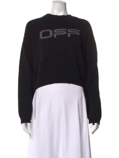 Pre-owned Off-white 2020 Graphic Print Sweater In Black