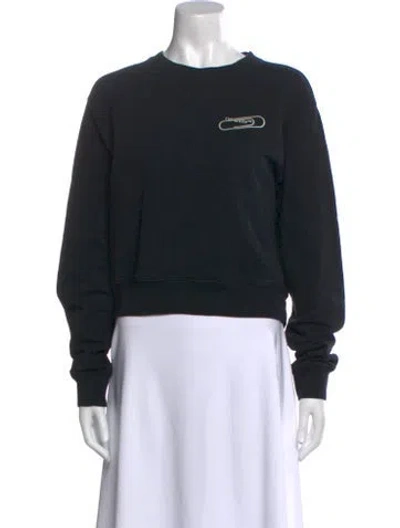 Pre-owned Off-white 2020 Graphic Print Sweatshirt In Black
