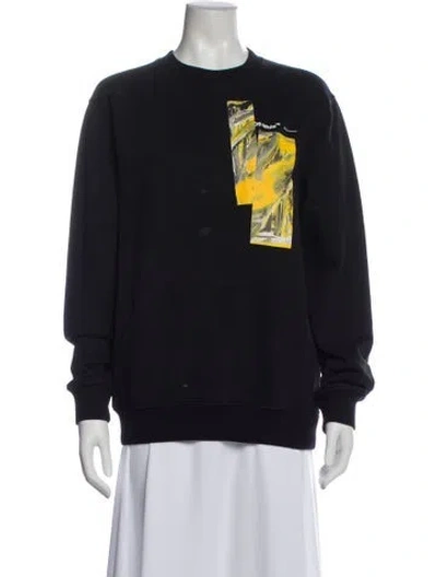 Pre-owned Off-white 2020 Graphic Print Sweatshirt In Black