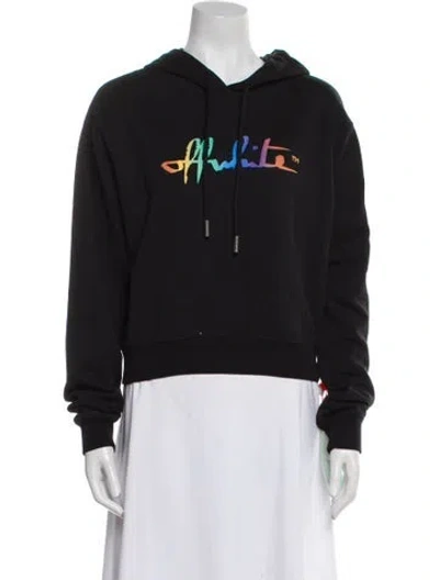 Pre-owned Off-white 2020 Graphic Print Sweatshirt W/ Tags In Black