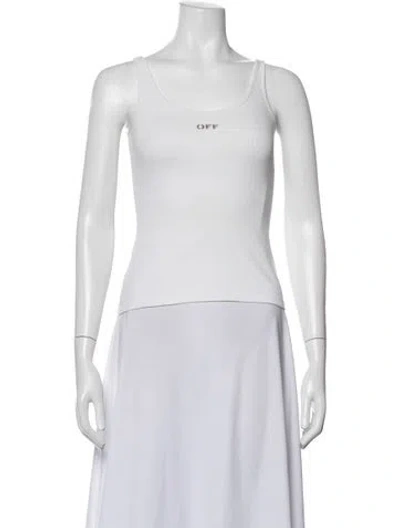 Pre-owned Off-white 2020 Graphic Print Top In White