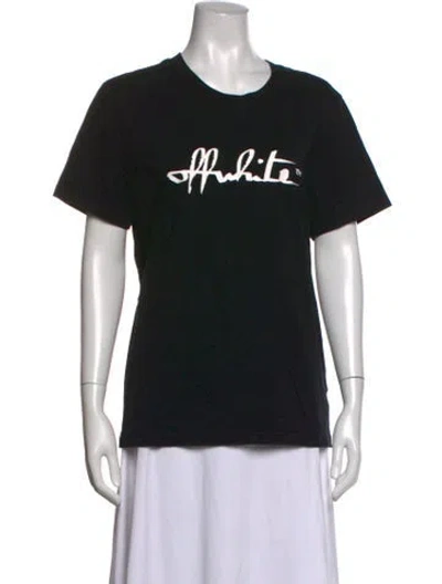 Pre-owned Off-white 2020 Graphic Print T-shirt In Black