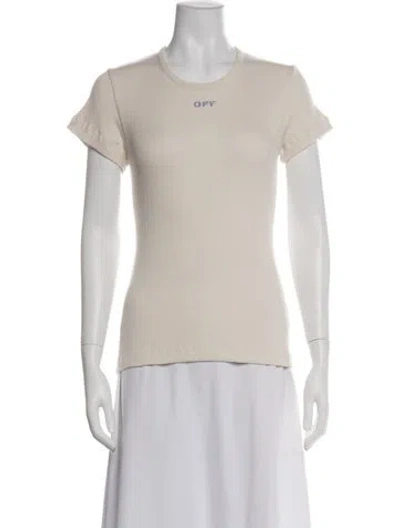 Pre-owned Off-white 2020 Graphic Print T-shirt In Neutral