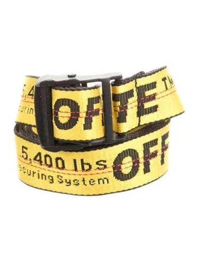 Pre-owned Off-white 2020 Industrial Waist Belt In Yellow