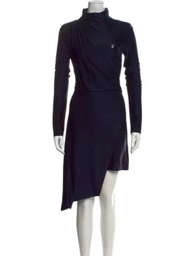 Pre-owned Off-white 2020 Knee-length Dress In Blue