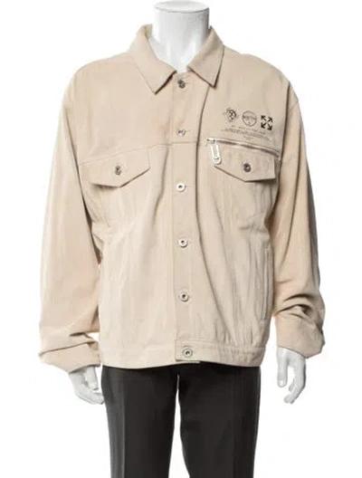 Pre-owned Off-white 2020 Leather Jacket In Neutrals