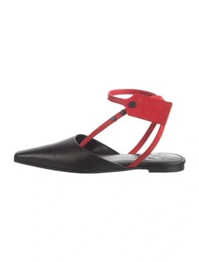 Pre-owned Off-white 2020 Leather Mules In Black
