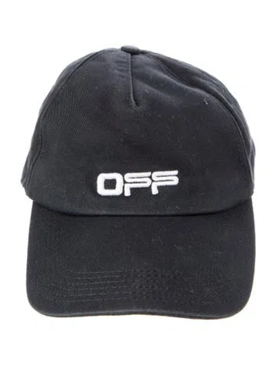 Pre-owned Off-white 2020 Logo Baseball Cap In Black