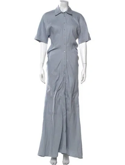 Pre-owned Off-white 2020 Long Dress In Blue