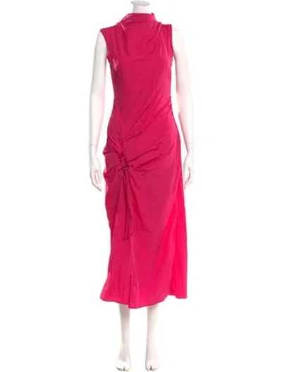 Pre-owned Off-white 2020 Long Dress In Pink