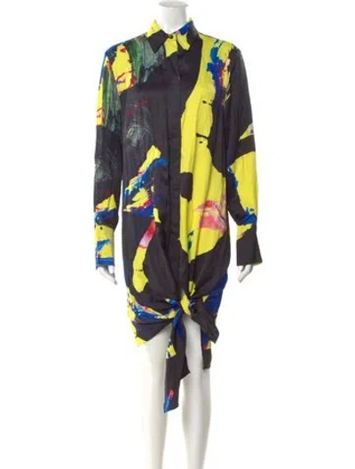 Pre-owned Off-white 2020 Midi Length Dress In Multicolor