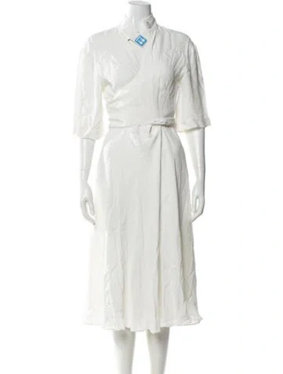 Pre-owned Off-white 2020 Midi Length Dress In White