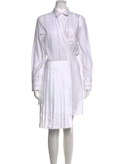 Pre-owned Off-white 2020 Midi Length Dress In White