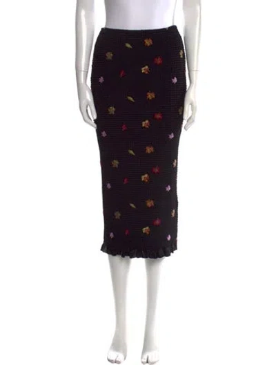 Pre-owned Off-white 2020 Midi Length Skirt In Black