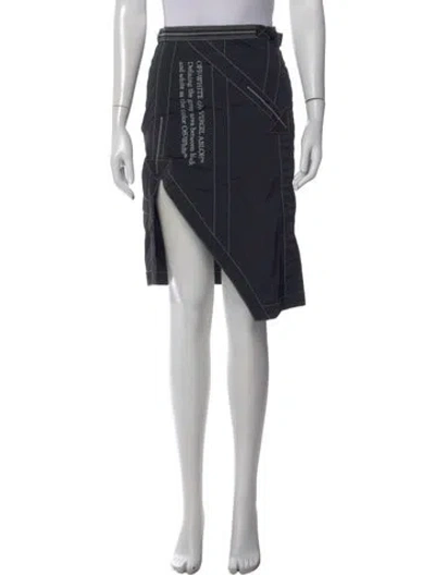 Pre-owned Off-white 2020 Midi Length Skirt In Black
