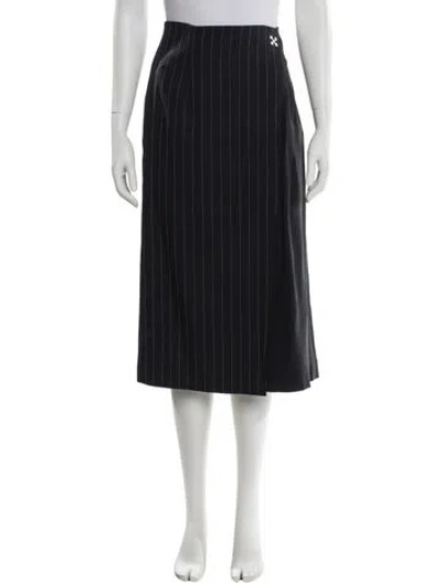 Pre-owned Off-white 2020 Midi Length Skirt In Blue