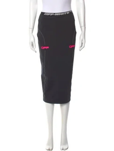 Pre-owned Off-white 2020 Midi Length Skirt In Gray