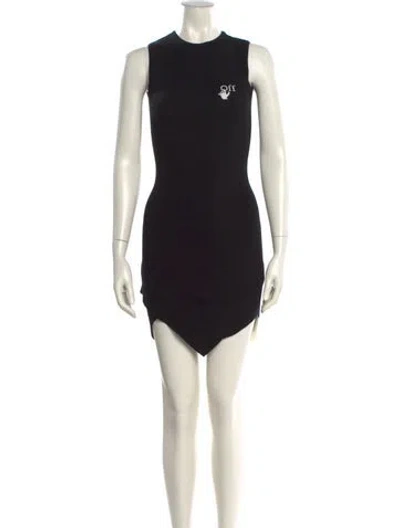 Pre-owned Off-white 2020 Mini Dress In Black
