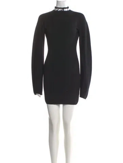 Pre-owned Off-white 2020 Mini Dress In Black