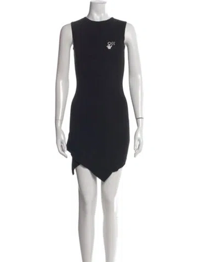 Pre-owned Off-white 2020 Mini Dress In Black