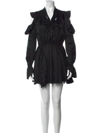 Pre-owned Off-white 2020 Mini Dress In Black