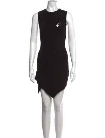 Pre-owned Off-white 2020 Mini Dress In Black