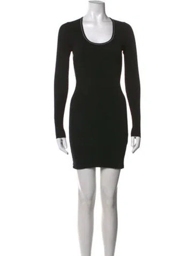 Pre-owned Off-white 2020 Mini Dress In Black