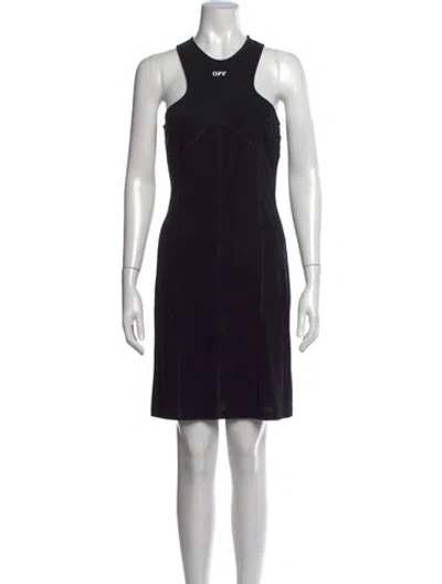 Pre-owned Off-white 2020 Mini Dress In Black
