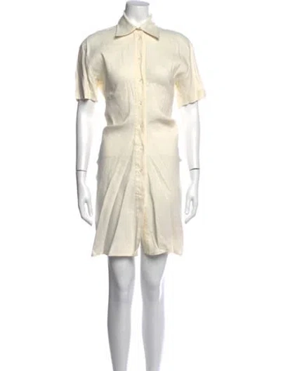 Pre-owned Off-white 2020 Mini Dress W/ Tags In Neutrals