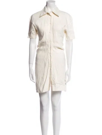 Pre-owned Off-white 2020 Mini Dress In White