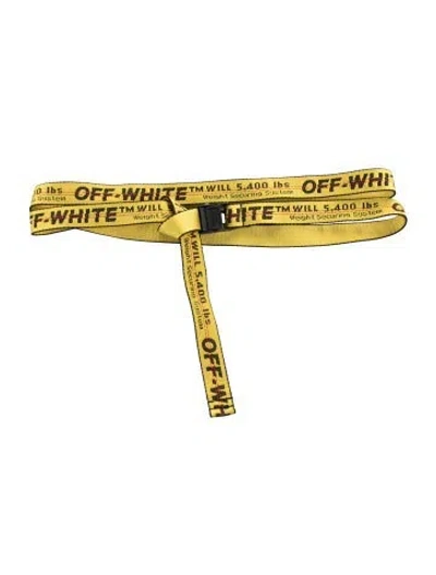 Pre-owned Off-white 2020 Mini Industrial Belt Waist Belt In Yellow