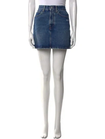 Pre-owned Off-white 2020 Mini Skirt In Blue