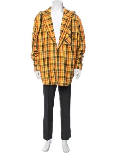 Pre-owned Off-white 2020 Plaid Arrows Jacket In Yellow