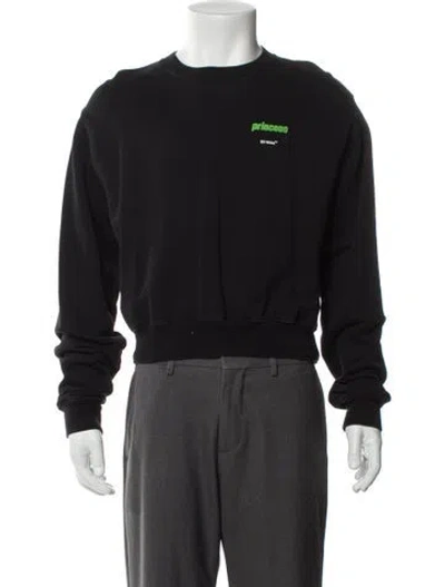 Pre-owned Off-white 2020 'princess' Sweatshirt In Black