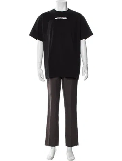 Pre-owned Off-white 2020 Signature Logo T-shirt In Black
