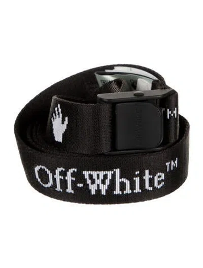 Pre-owned Off-white 2020 Skinny Belt In Black