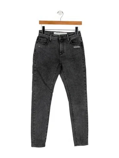 Pre-owned Off-white 2020 Skinny Leg Jeans In Gray