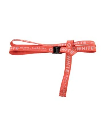 Pre-owned Off-white 2020 Skinny Waist Belt In Orange