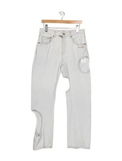 Pre-owned Off-white 2020 Straight Leg Jeans In Neutrals