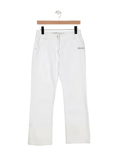 Pre-owned Off-white 2020 Straight Leg Jeans In White