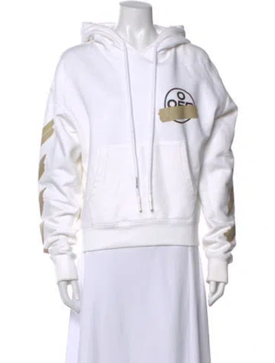 Pre-owned Off-white 2020 Tape Arrows Hoodie In White