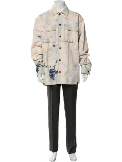 Pre-owned Off-white 2020 Tie-dye Print Jacket In Neutrals