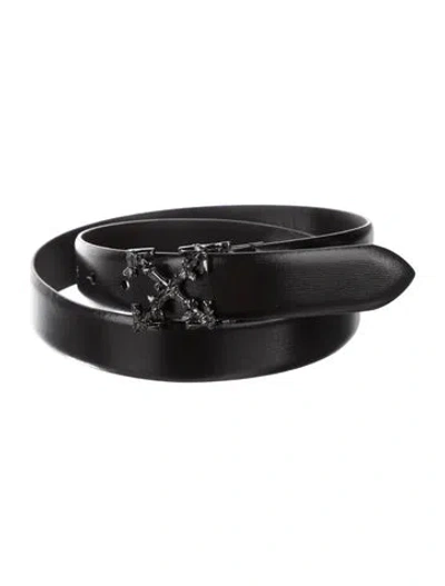 Pre-owned Off-white 2020 Twist Arrow Belt Kit In Black