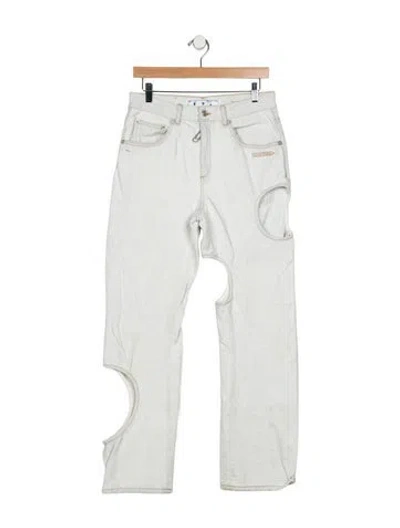 Pre-owned Off-white 2020 Wide Leg Jeans In Neutral