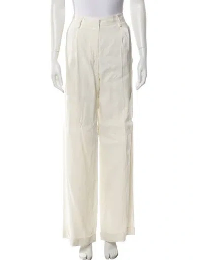 Pre-owned Off-white 2020 Wide Leg Pants In Neutral