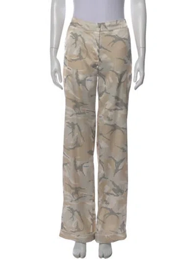 Pre-owned Off-white 2020 Wide Leg Pants In Neutral